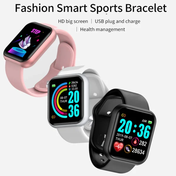 Smart Watch For Women Men Wristwatch Bluetooth Connected Phone Player Music Fitness Sport Bracelet Sleep Monitor Digital Watches - Imagen 4